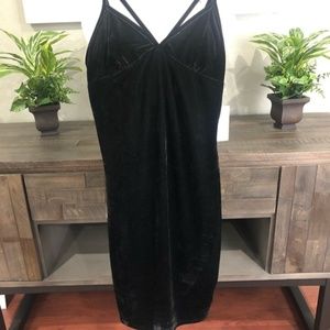 Iris black velvet dress size small